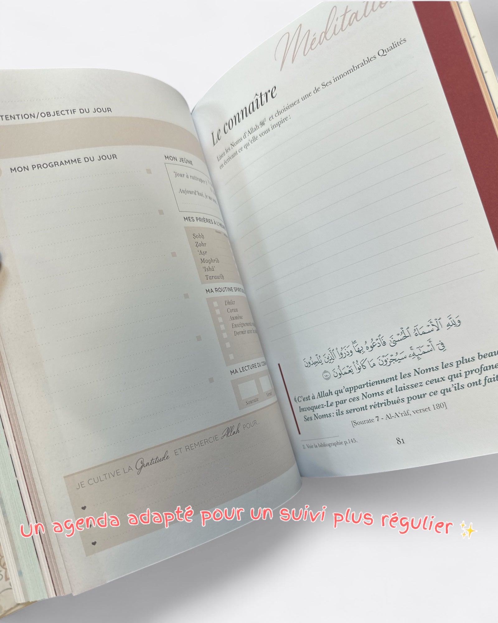 30 jours de Méditation pour Ramadan : Planner Ramadan - Edition Al Bouraq – produit proposé sur Souk Dubaï