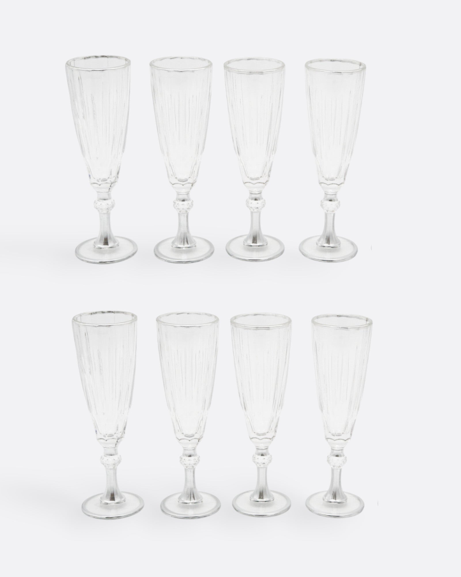 Lot de 6 verres cristal à pied