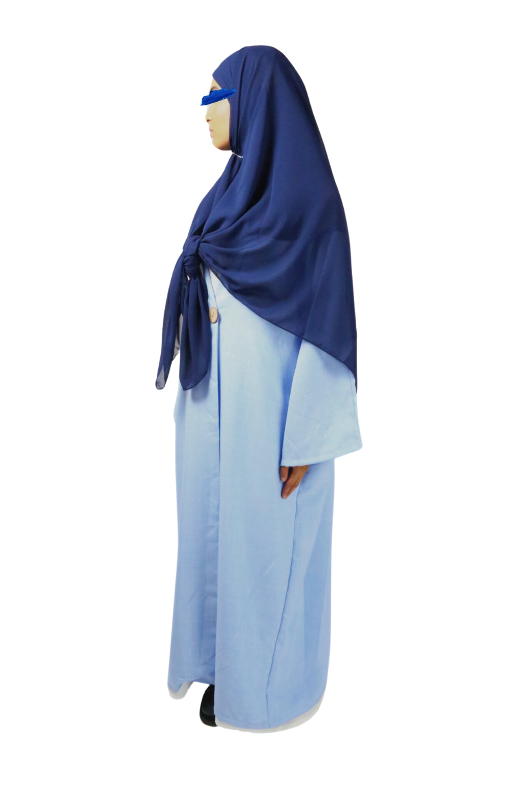 Kimono effet lin avec bouton