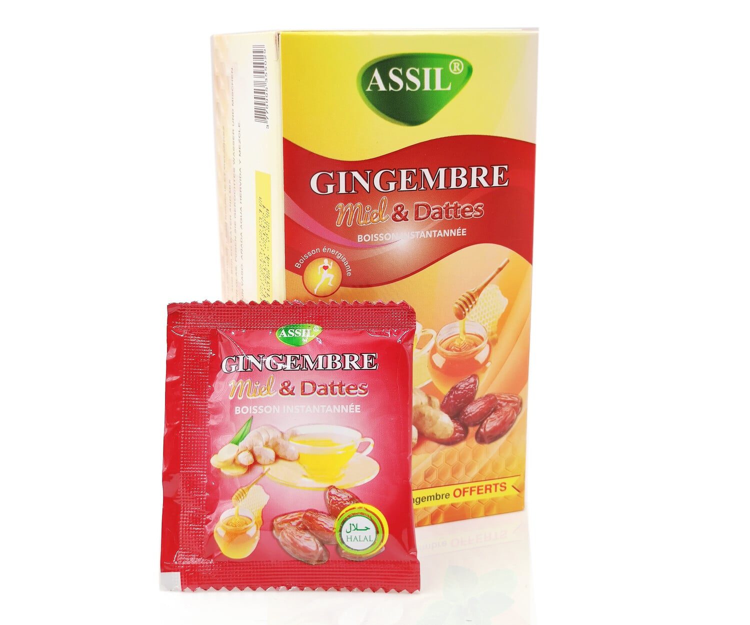 vente chaude instantanée miel gingembre thé granules pour les