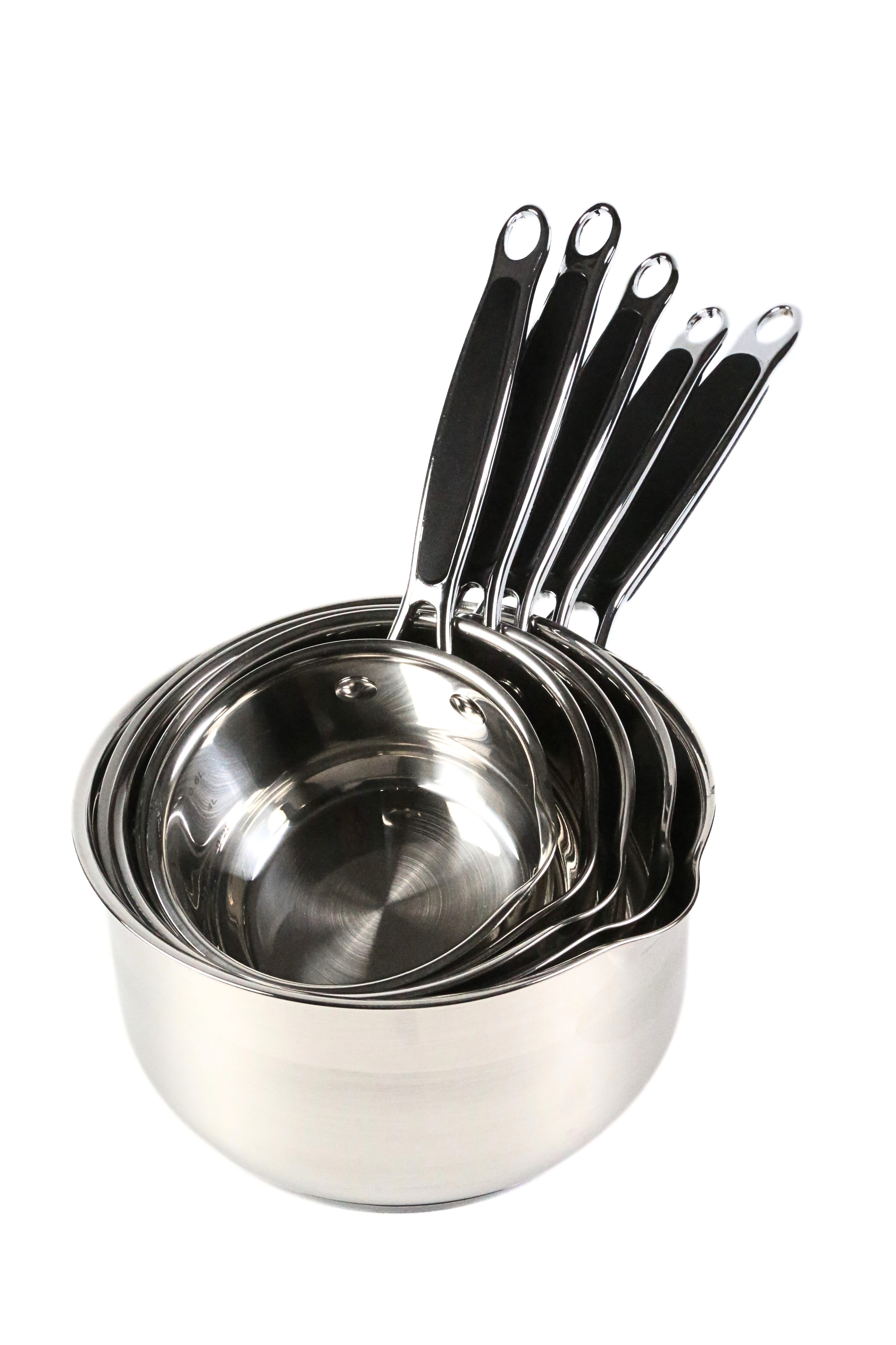 Set de 5 casseroles en inox