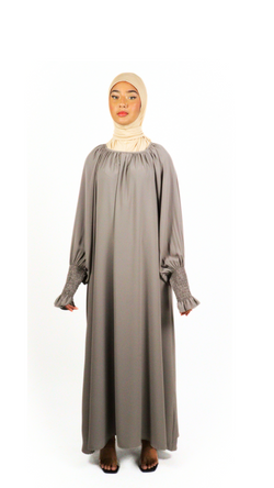 Abaya manches élastiques