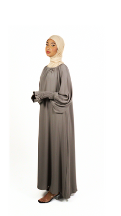 Abaya manches élastiques