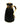 Black ribbed insulated pitcher