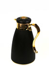 Black ribbed insulated pitcher