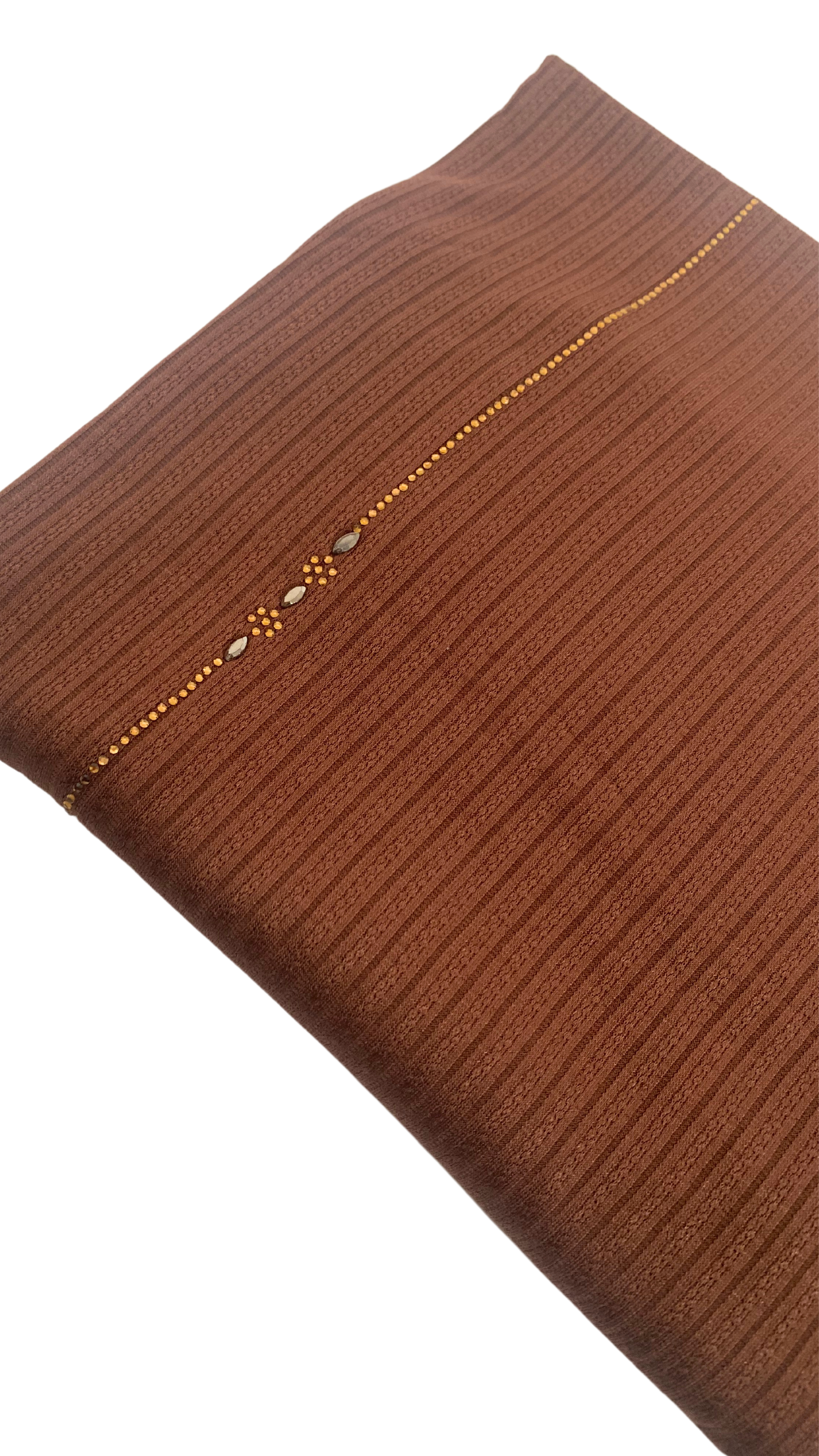 Hijab jersey rayure à strass