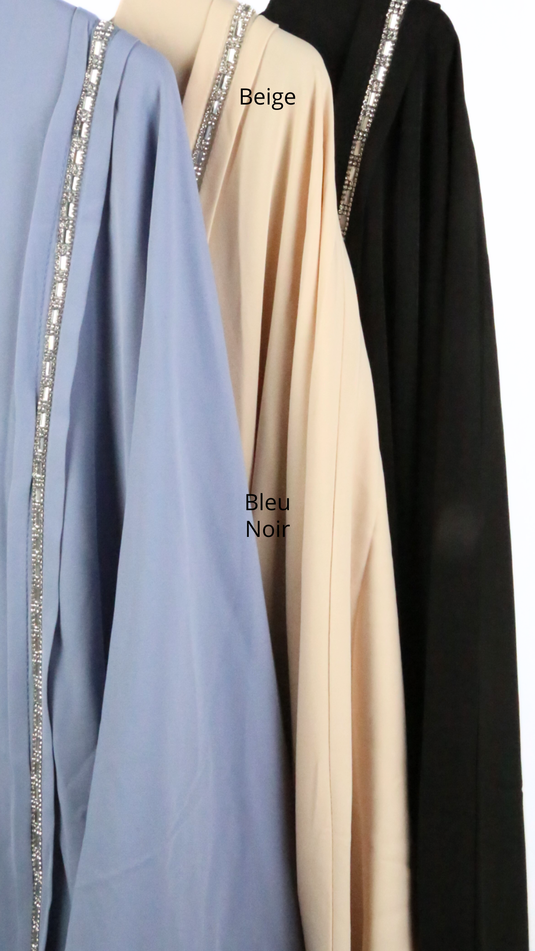 Abaya strass élégance