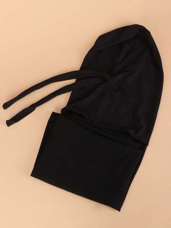 Hijab mousseline avec bonnet à nouer