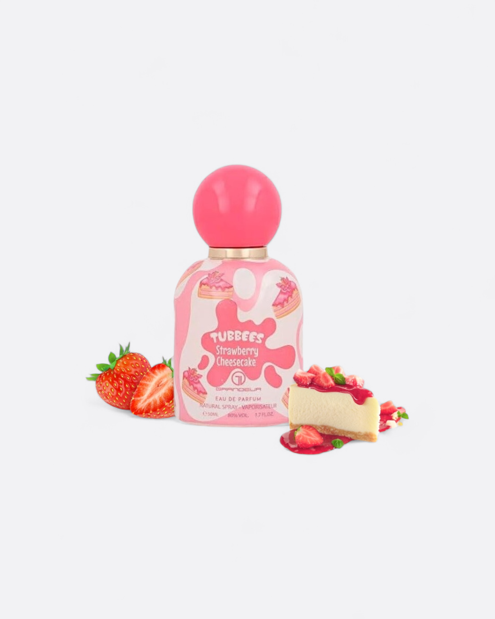 Eau de parfum - TUBEES Strawberry Cheesecake - Grandeur – essence précieuse dans un flacon raffiné