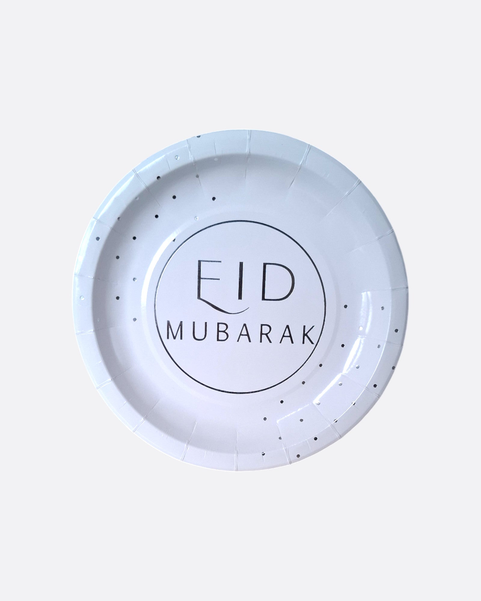 Gobelets Eid Mubarak pois argenté - 6 pièces – produit proposé sur Souk Dubaï