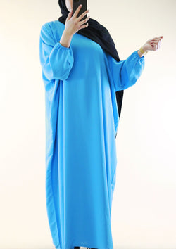 Abaya ample avec manches papillon