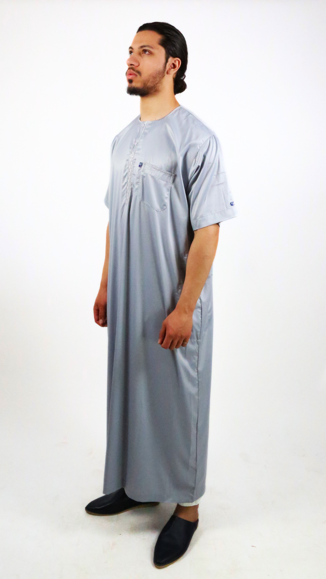 Qamis Ikaf rayure- manches courtes