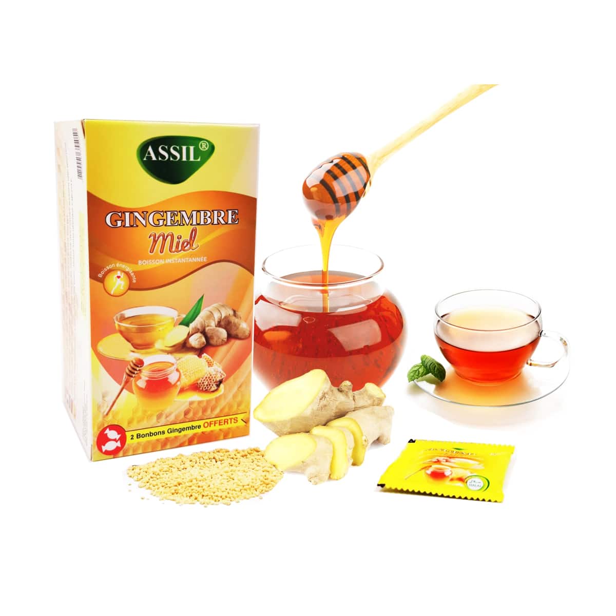 Tisane/boisson instantanée Gingembre - Miel – produit proposé sur Souk Dubaï