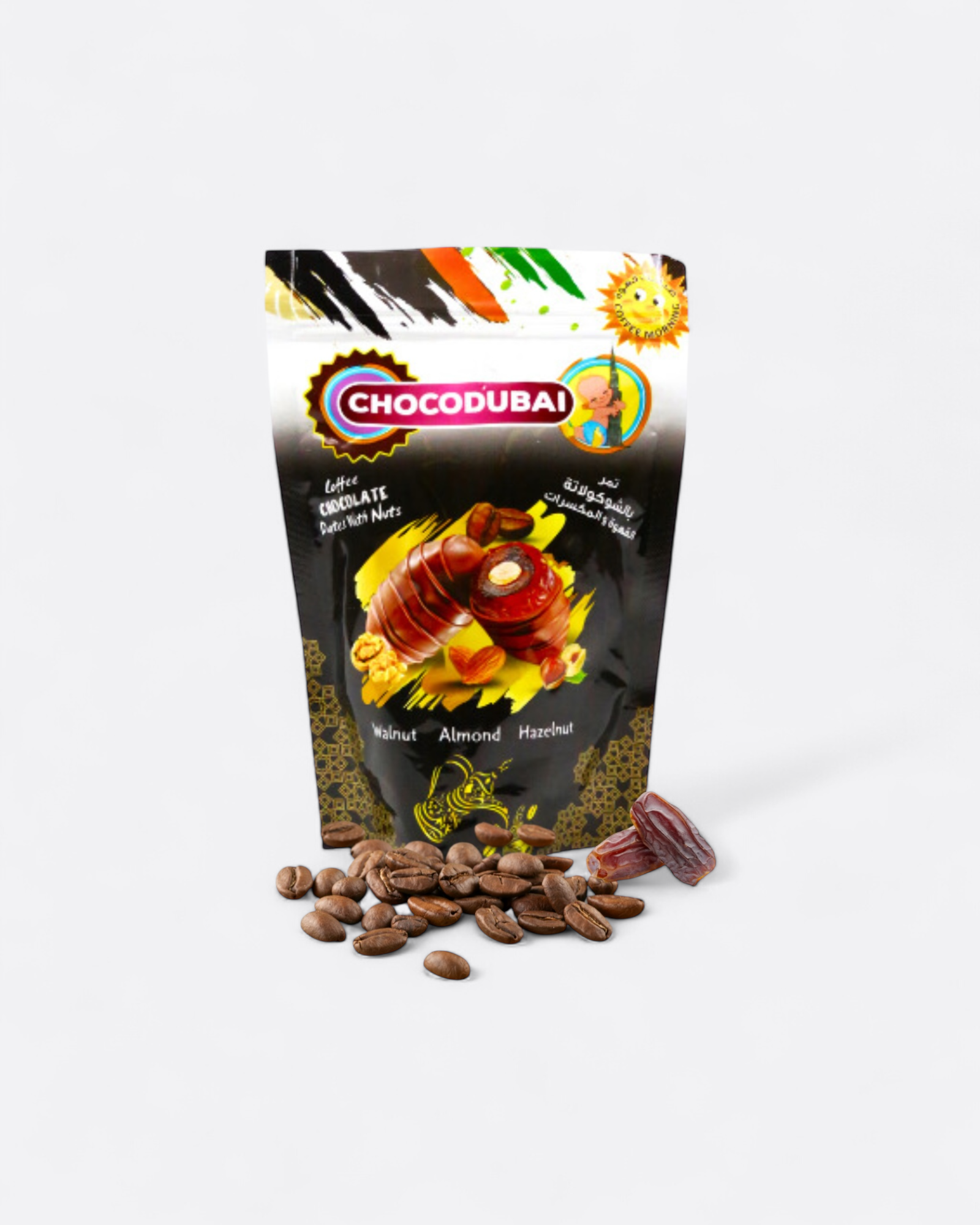 Choco Dubaï - Chocolat café, noix, amande. – produit proposé sur Souk Dubaï
