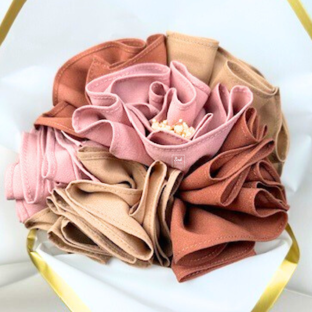 Numéro 4 - Bouquet de voile Pinky brown