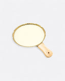 Plat rond avec poignée