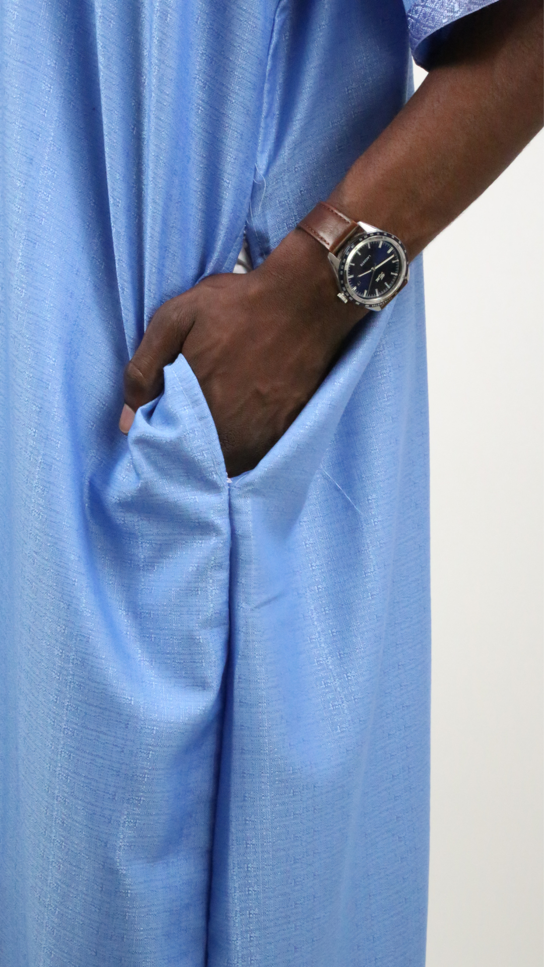 Qamis SALAH brodé - manches 3/4