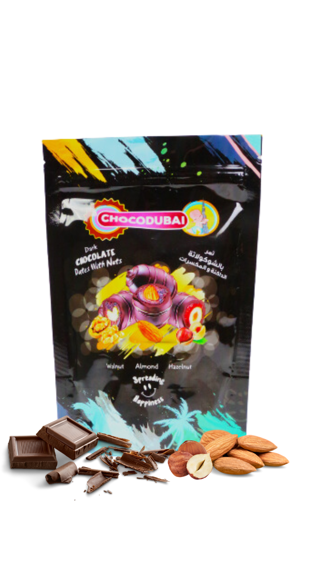 Choco Dubaï - Noix, Amande et noix au chocolat noir – produit proposé sur Souk Dubaï