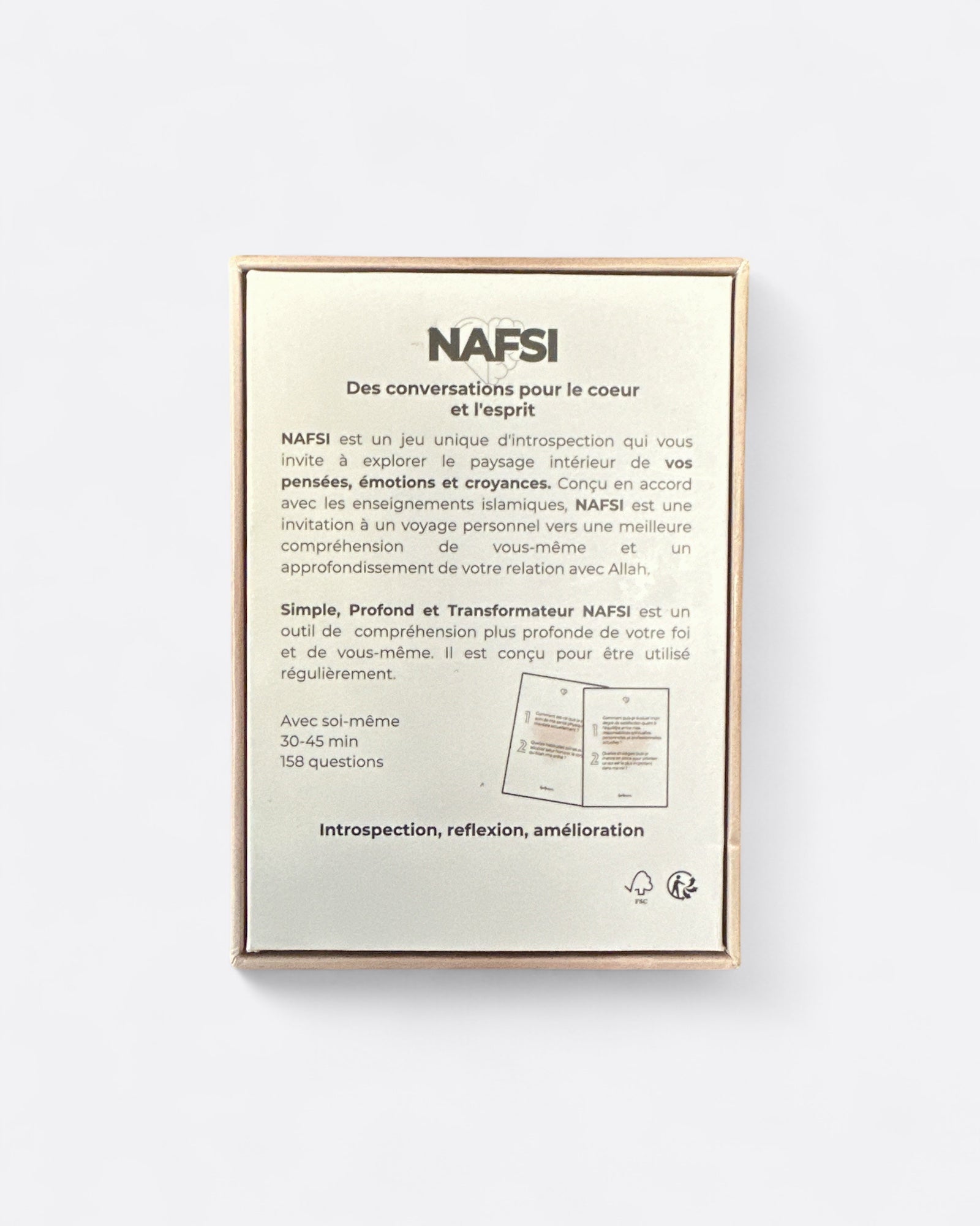Jeu d'Introspection Personnelle | NAFSI : Des Conversations pour le Cœur et l'Esprit - Qalbeen