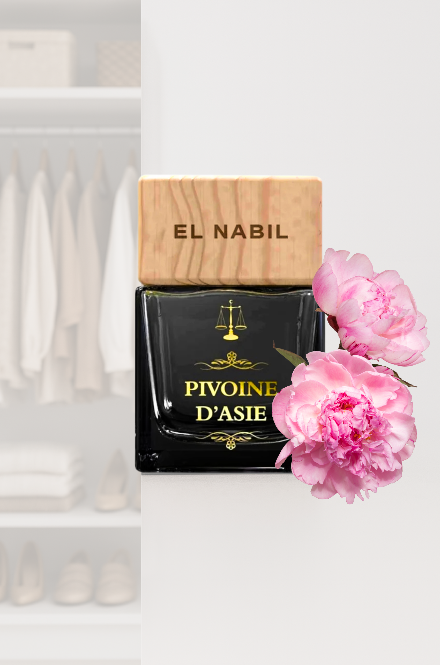 Pivoine d’Asie – Parfum pour Dressing 50ml – El Nabil