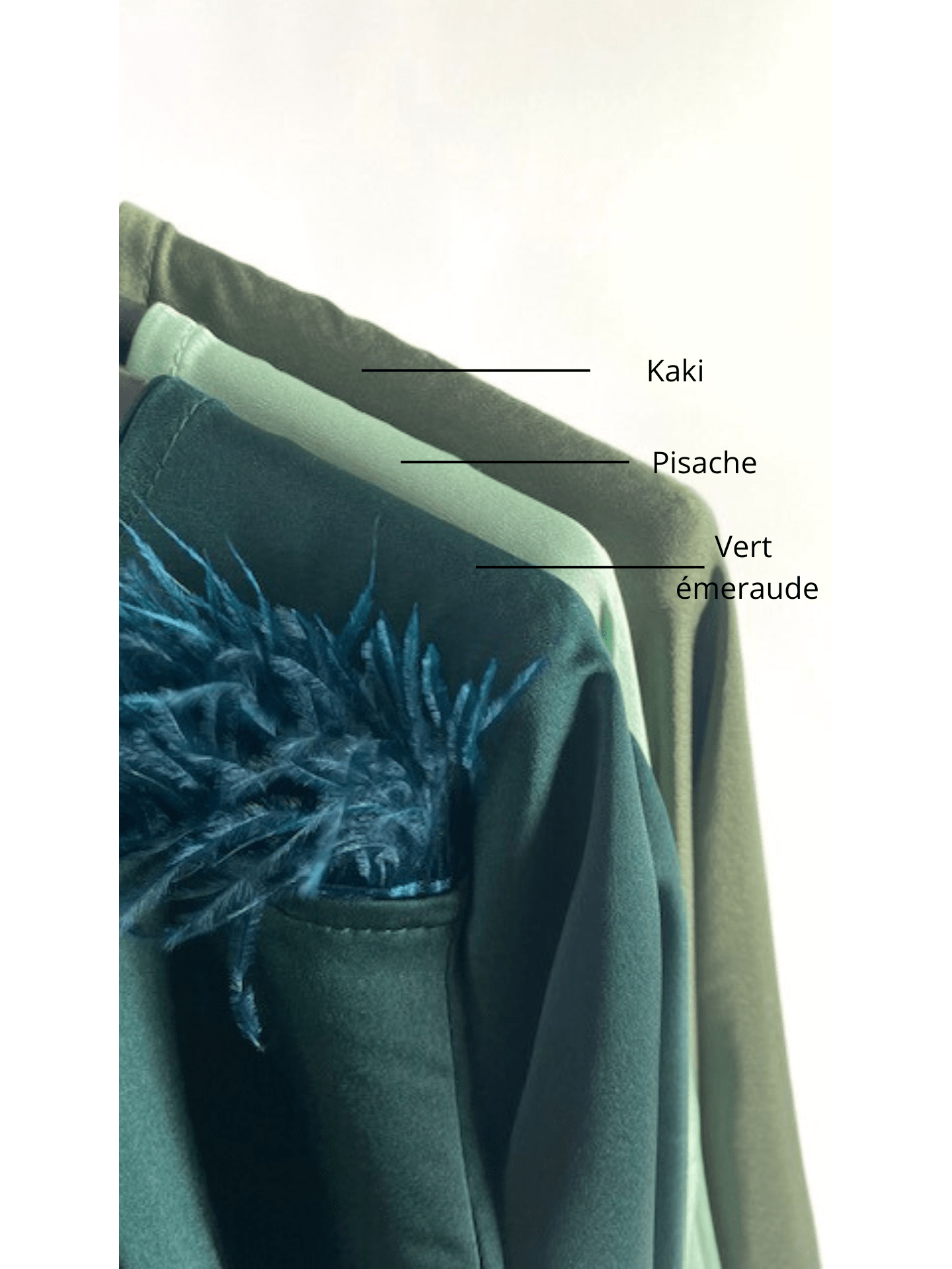 Robe élégance avec plume