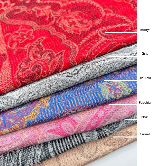 Pashmina à motifs colorés Hendaya