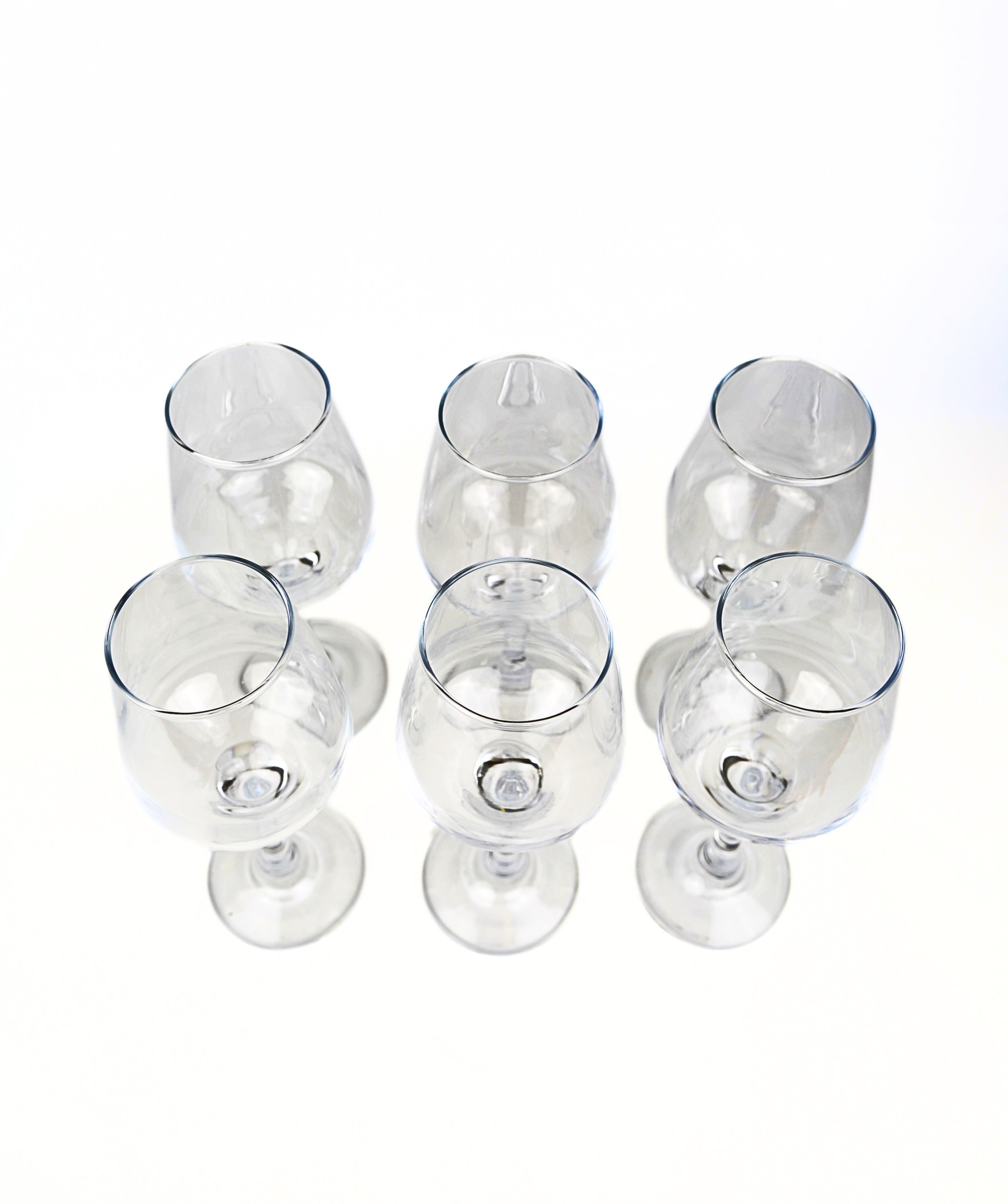 Lot de 6 verres à pied