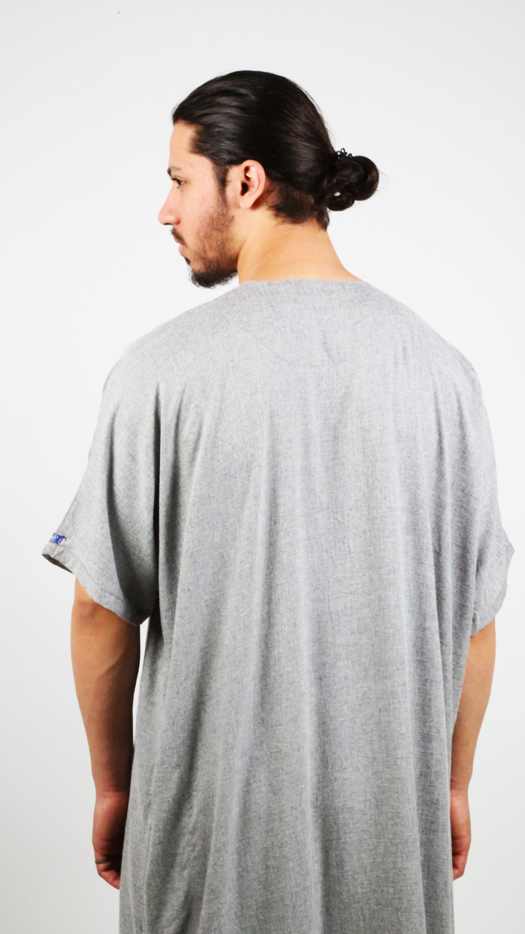 Qamis Ikaf tissu fin - manches courtes