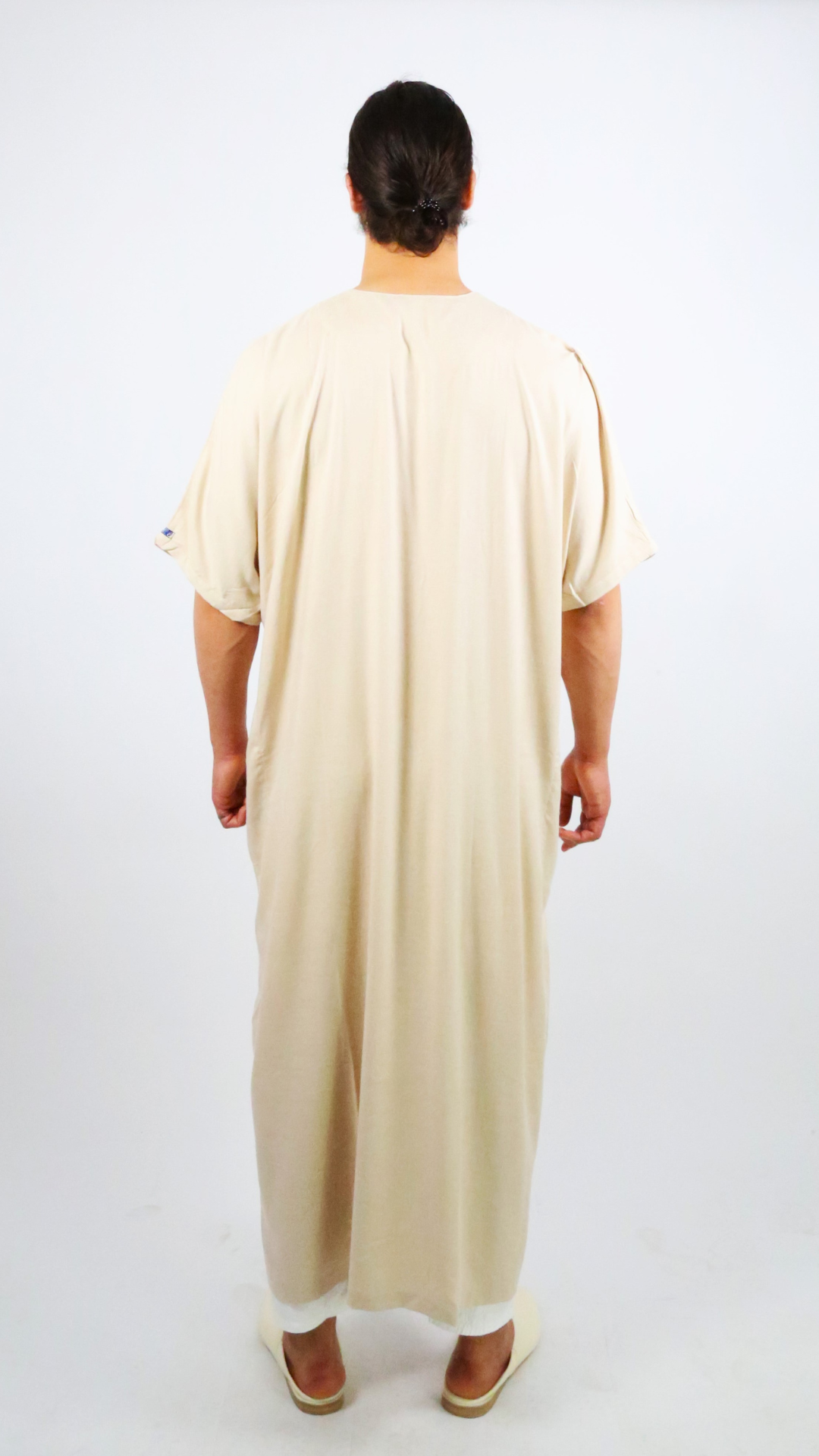 Qamis Ikaf tissu fin - manches courtes