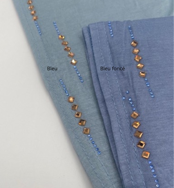 Hijab jersey à strass