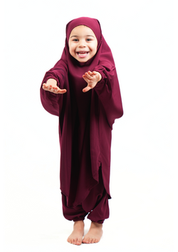 Jilbab with child sarouel