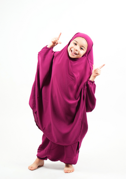 Jilbab with child sarouel