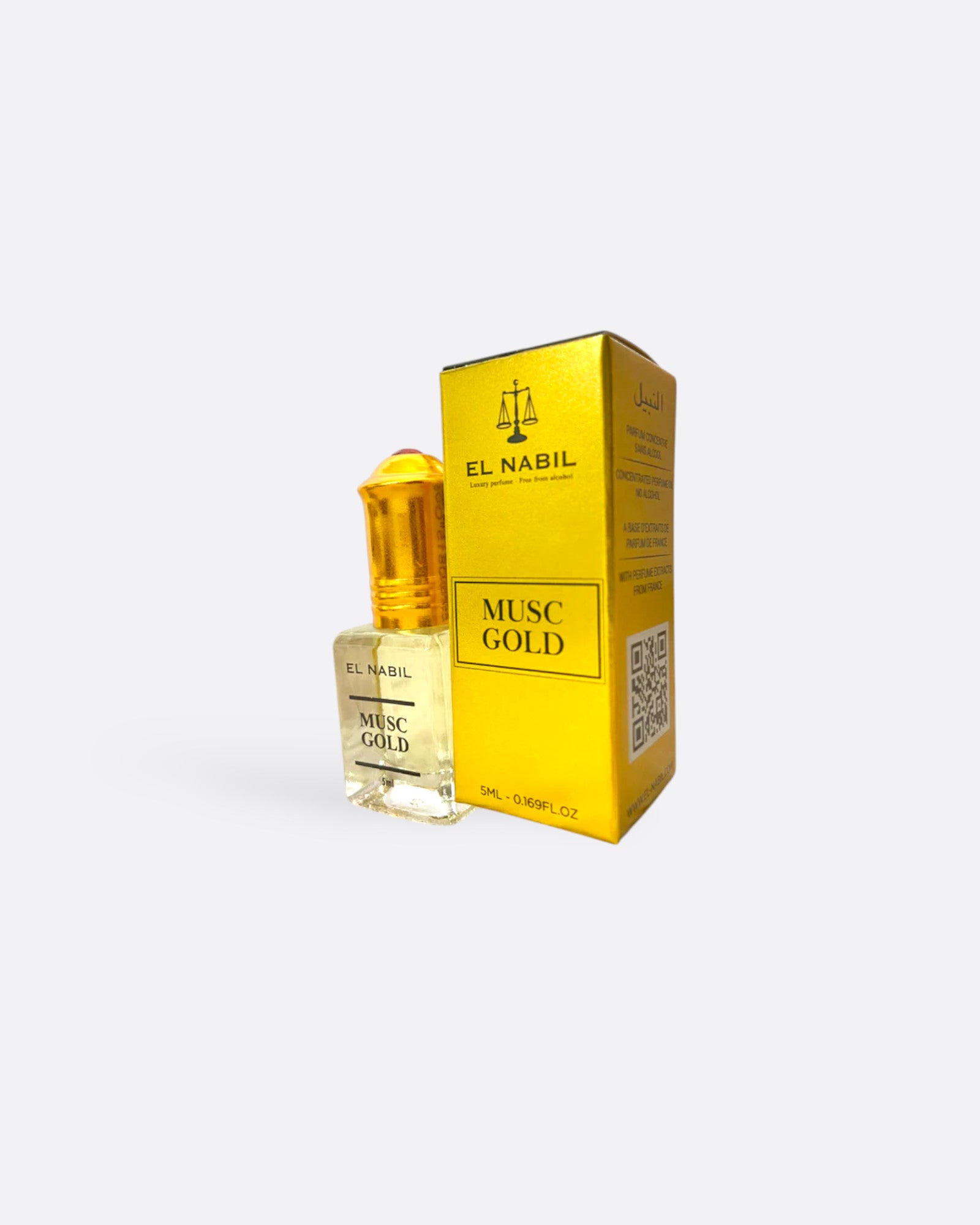 MUSC GOLD - Sans alcool - EL NABIL - 5 ml