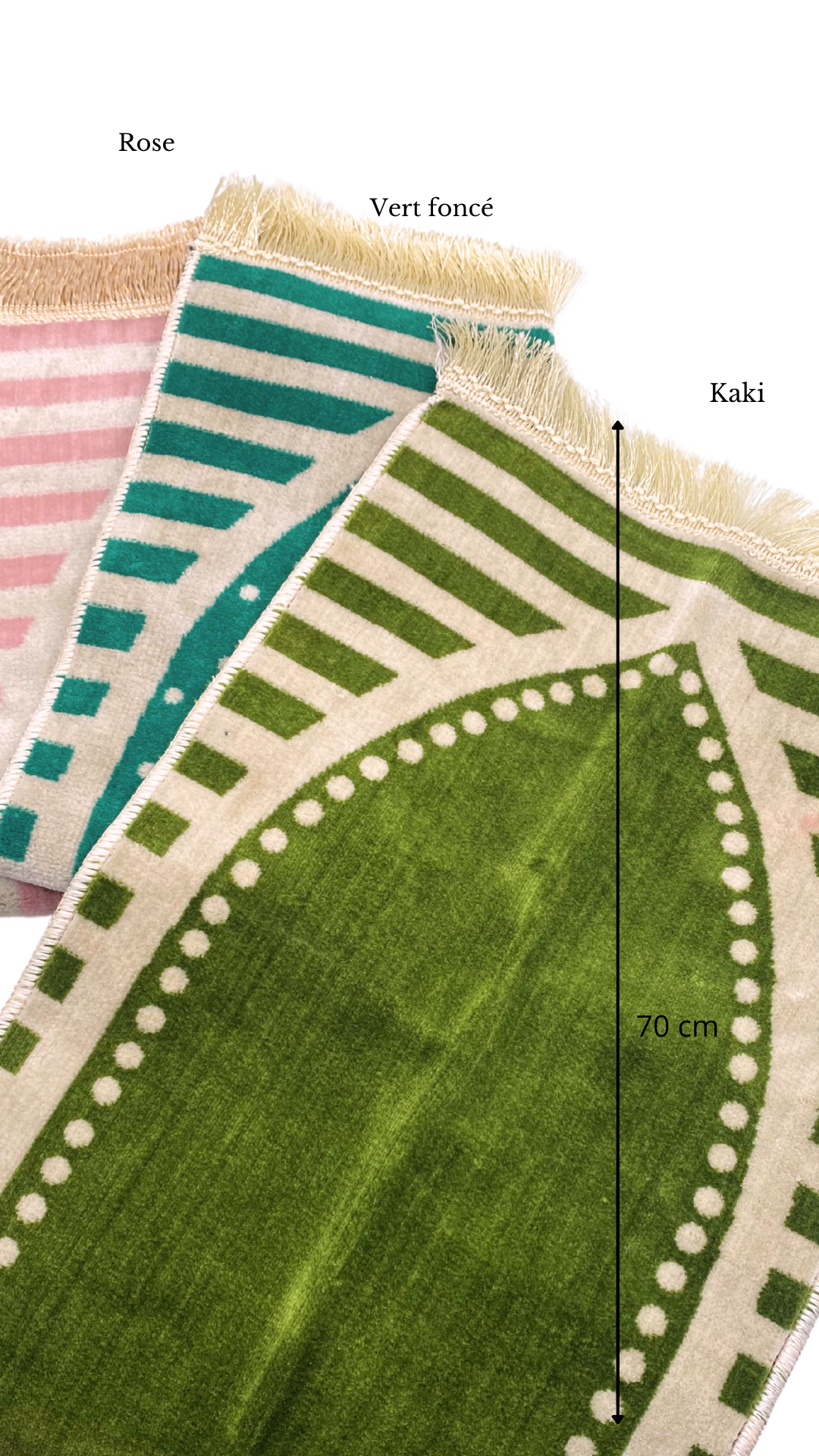 Petit tapis de prière épais  - 30x70cm