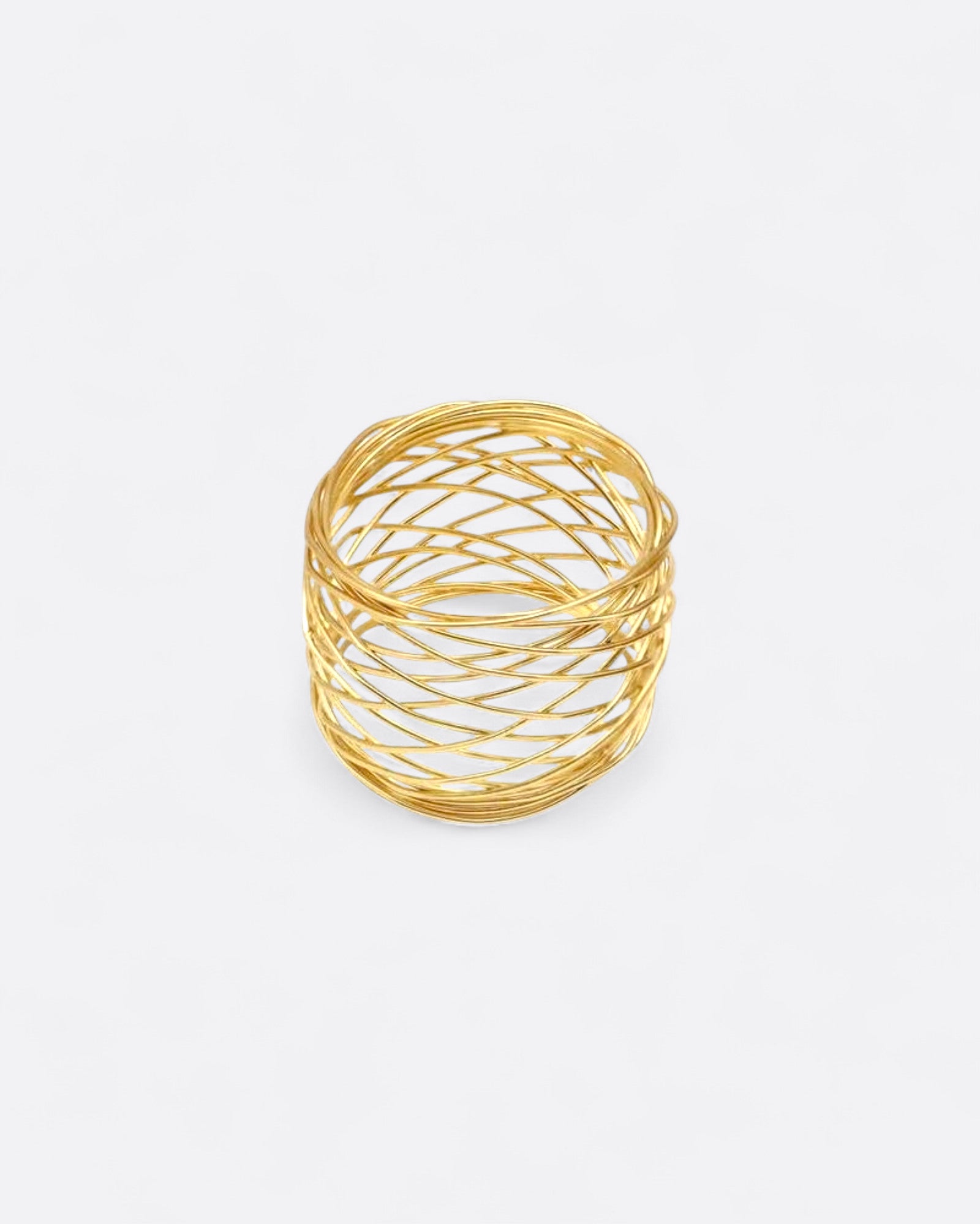 Anneaux de serviette en maille de fil