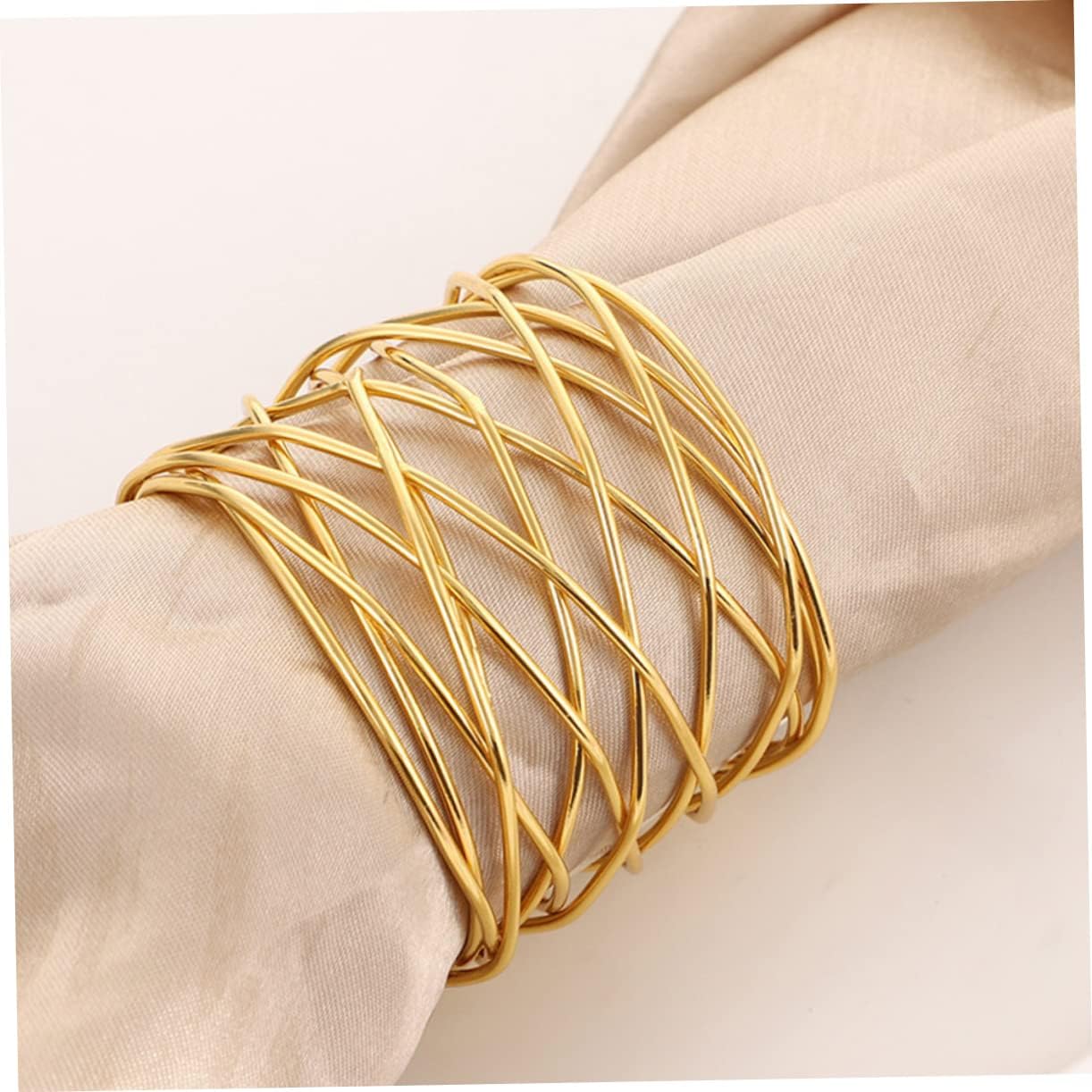 Anneaux de serviette en maille de fil