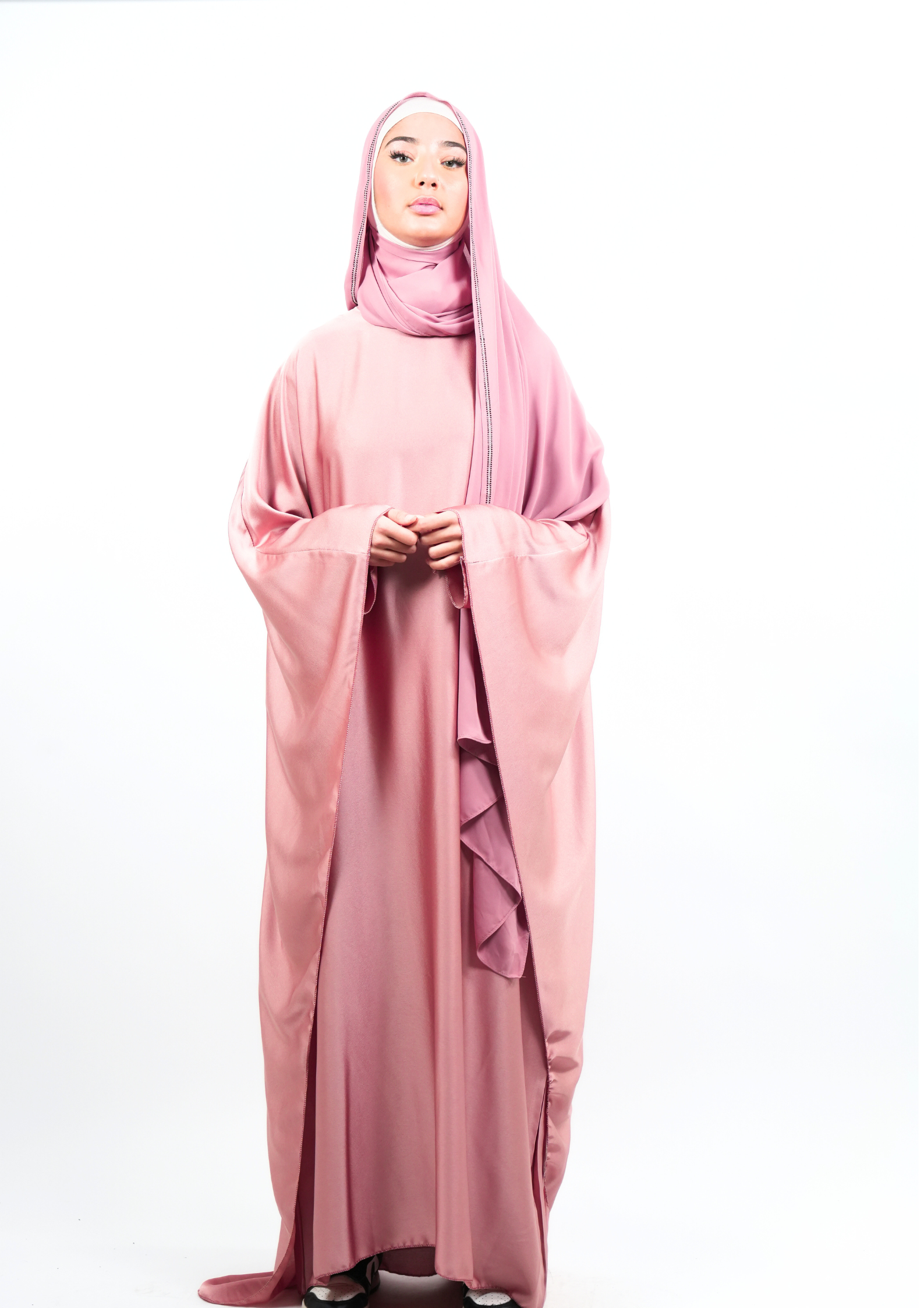 Hijab mousseline strass