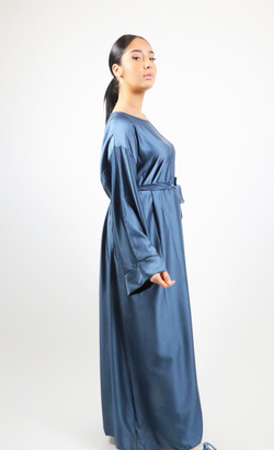 Robe longue satinée Afshira