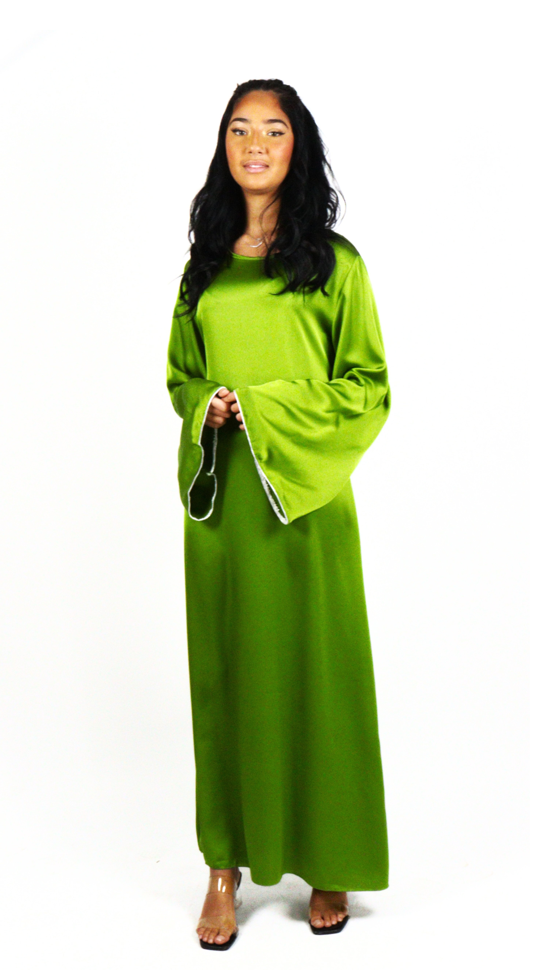 Robe longue à nouer au dos