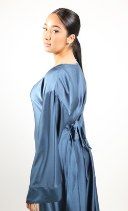 Robe longue satinée Afshira