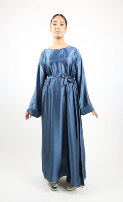 Robe longue satinée Afshira