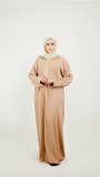 Robe longue orientale avec capuche