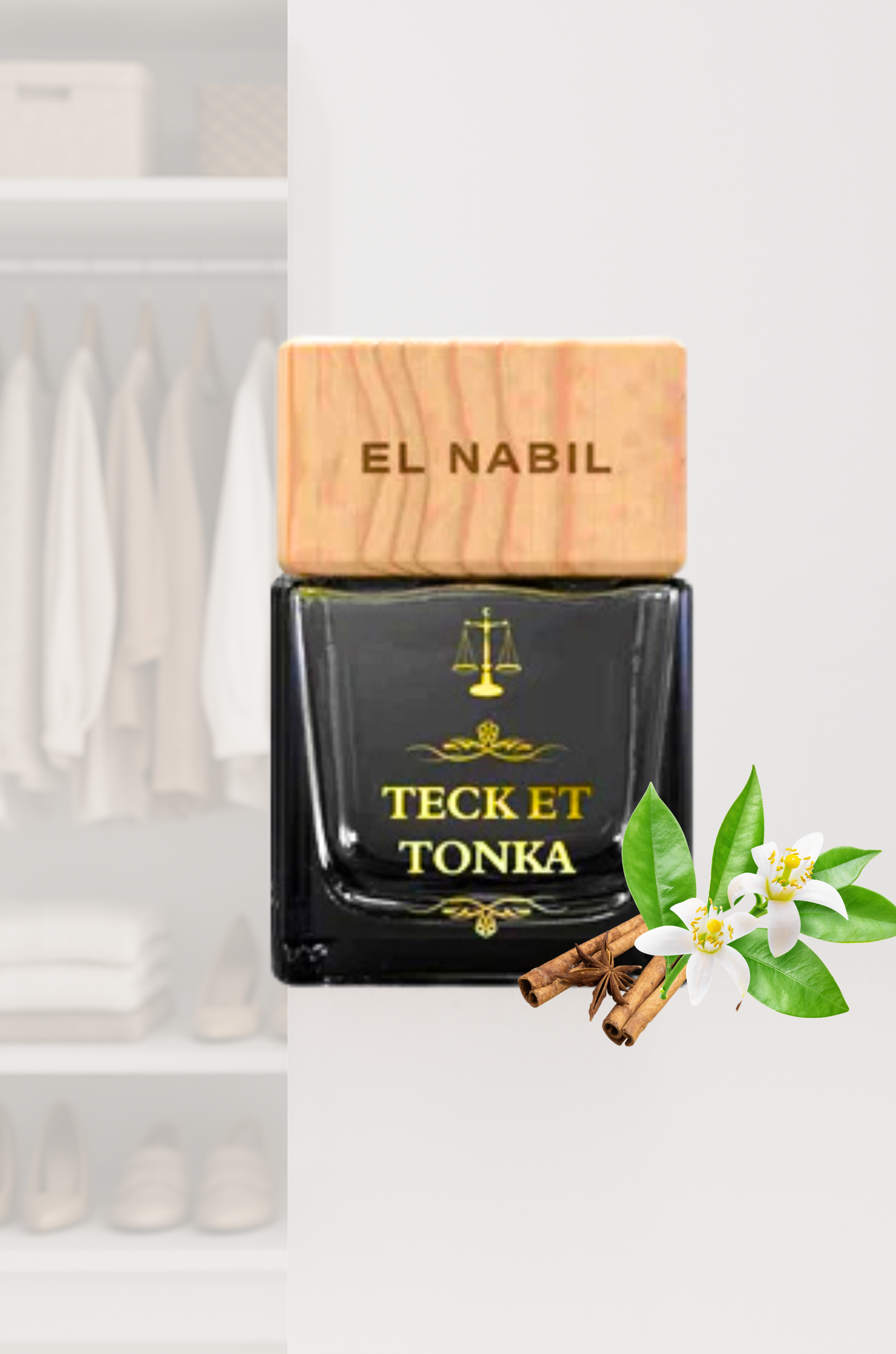 Teck et Tonka – Parfum pour Dressing 50ml – El Nabil