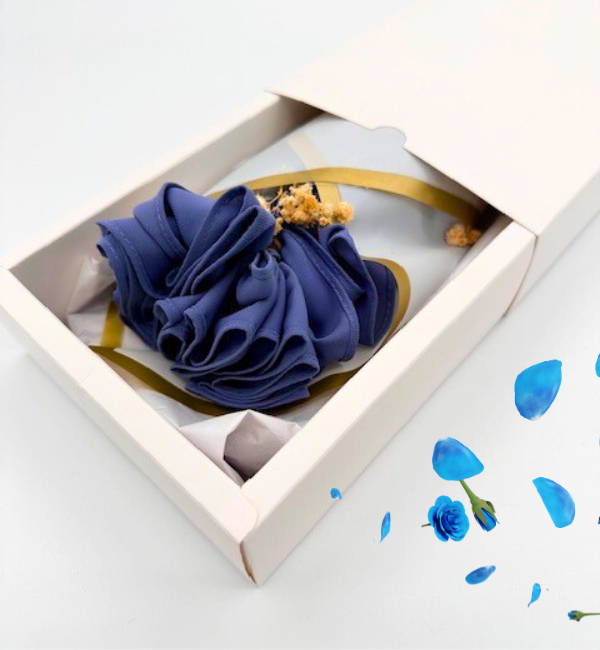 Magnolia- Coffret blanc bouquet 1 voile – produit proposé sur Souk Dubaï