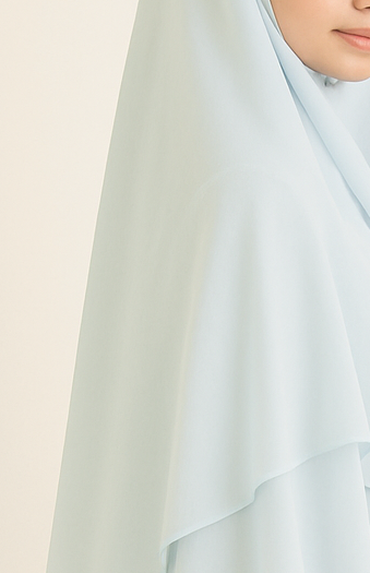 Khimar 3 voiles Élégance Long mousseline