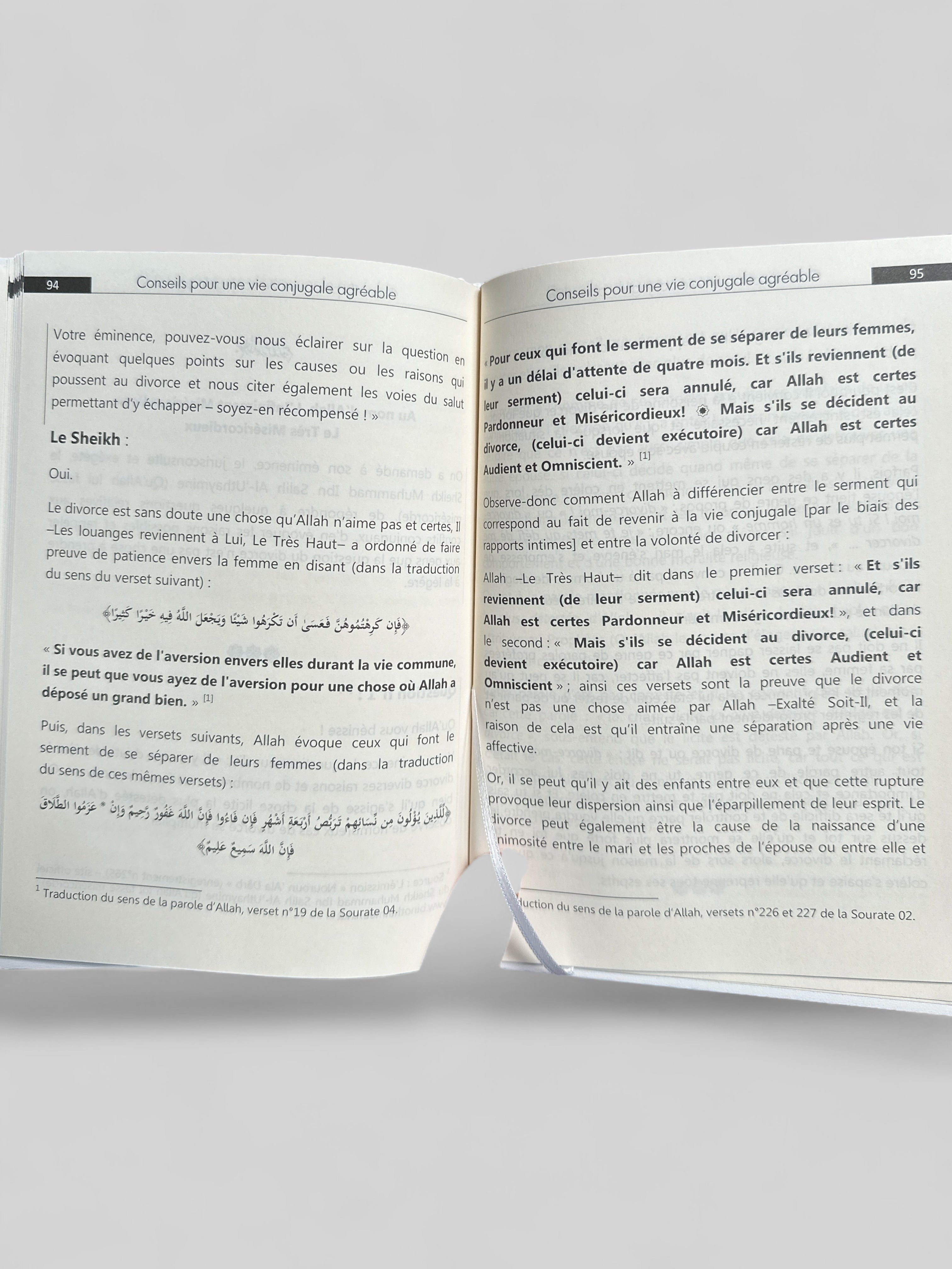 Extrait du livre : Conseils Pour une vie Conjugale Agréable | Questions / Réponses - Sheikh Ibn Baz / Sheikh Ibn Sâlih Al 'Uthaymin - Édition Dine Al Haqq