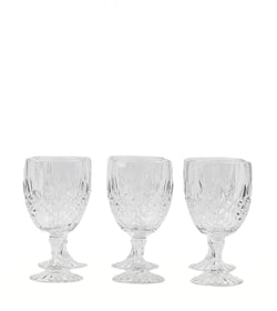 Lot de 6 verres à pied en cristal