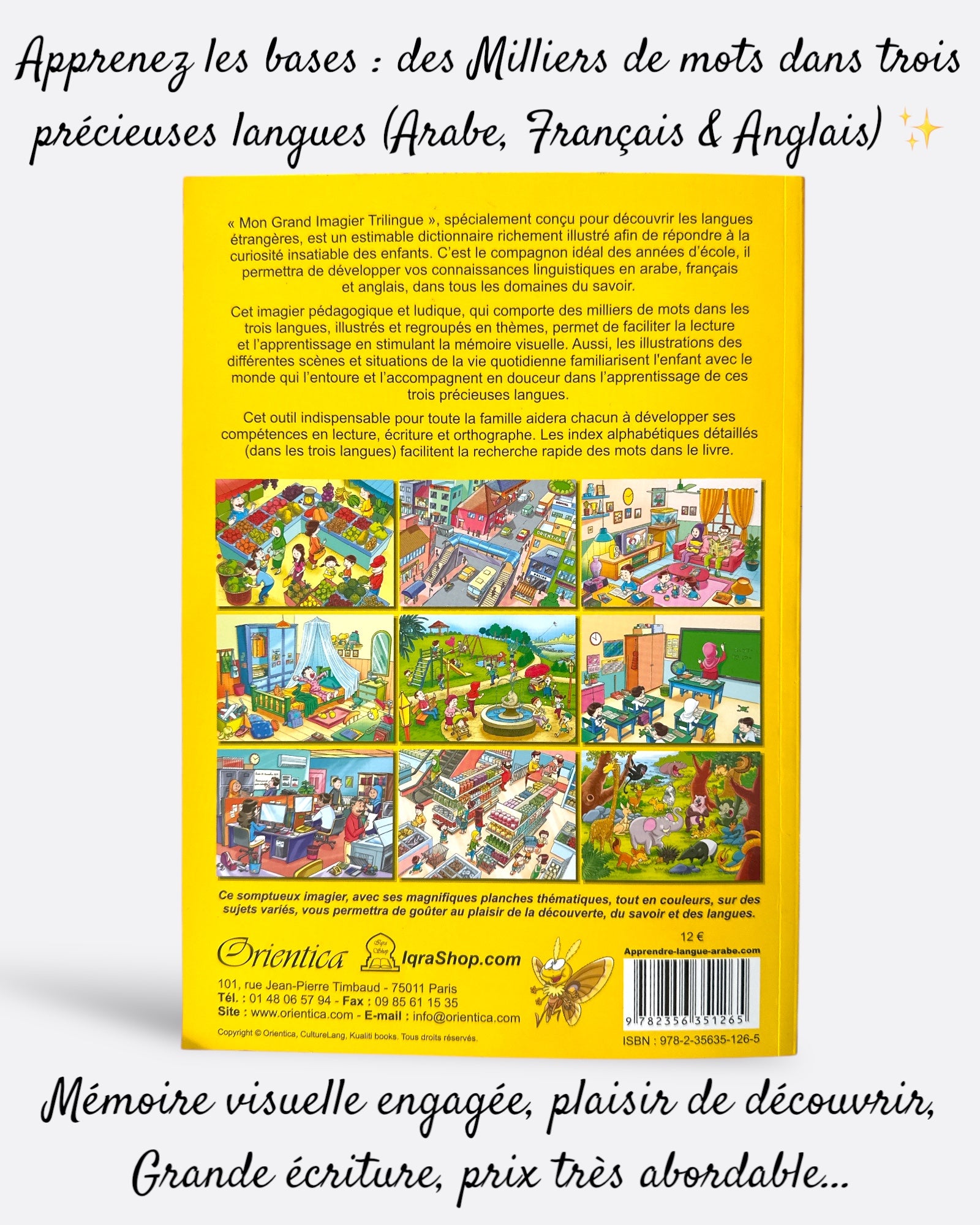 Mon Grand Imagier trilingue (Arabe, Français, Anglais)