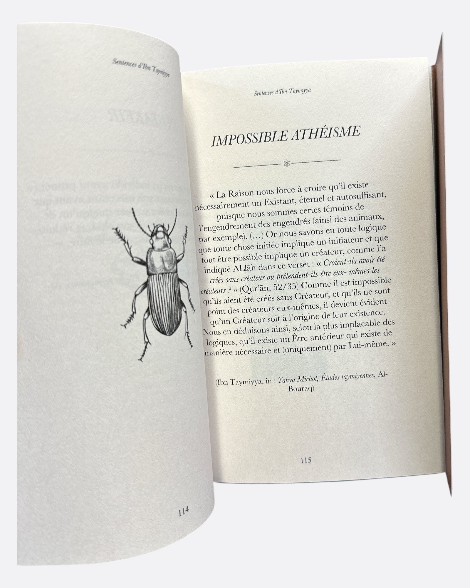 Extrait - Les Sentences d'Ibn Taymiyya - Edition Sarrazins