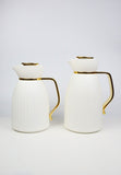 Lot de 2 Pichets isothermes striées ( 0.6 L + 1 L )
